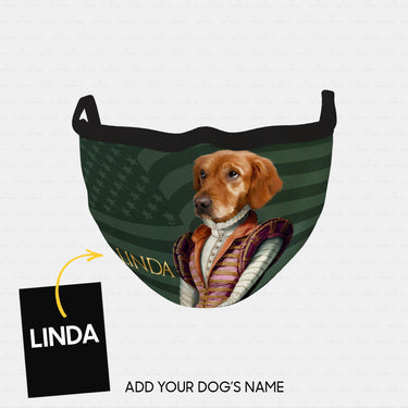 Personalized Dog Gift Idea - Royal Dog's Portrait 2 For Dog Lovers - Cloth Mask